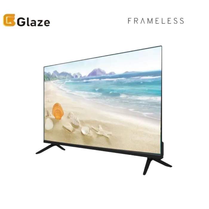 GLAZE GZ-3230S 32 Inch Smart Android TV Frameless Inbuilt Decoder Netflix,Youtube,APP Store MULTIPLE USB HDMI PORTS ENERGY SAVING TV +Free Bracket+Extension