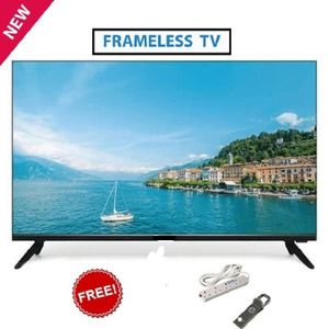 GLAZE GZ-3230S 32 Inch Smart Android TV Frameless Inbuilt Decoder Netflix,Youtube,APP Store MULTIPLE USB HDMI PORTS ENERGY SAVING TV +Free Bracket+Extension