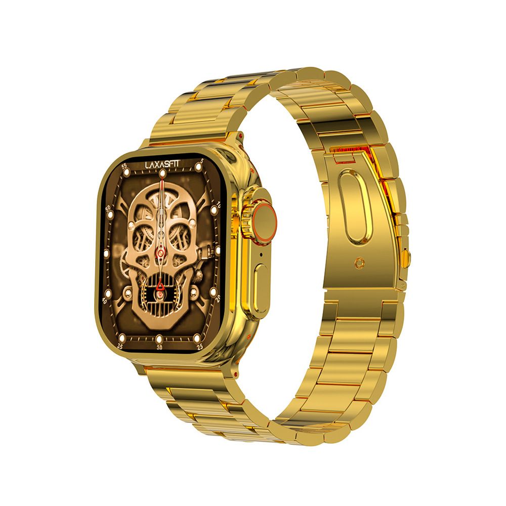 Smart Watch S9 Ultra Max Smartwatch Real Screws NFC Dual Band S9 1.96'' Square Screen Waterproof 24K Gold exquisite Bussiness smart Watch GPS positioning Heart rate monitoring Men Watch Woman Watch