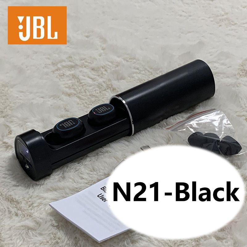 JBL Earbuds N21 TWS Wireless Bluetooth earphone Gaming earbuds Touch Control Noise reduction 9D Stereo Headset Bluetooth wireless earphone with Mic Waterproof Music earpods JBL headphone For men woman