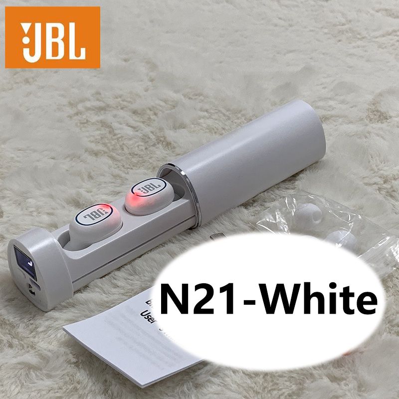 JBL Earbuds N21 TWS Wireless Bluetooth earphone Gaming earbuds Touch Control Noise reduction 9D Stereo Headset Bluetooth wireless earphone with Mic Waterproof Music earpods JBL headphone For men woman