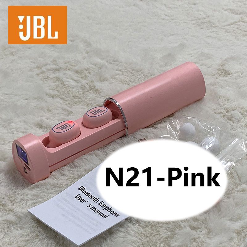 JBL Earbuds N21 TWS Wireless Bluetooth earphone Gaming earbuds Touch Control Noise reduction 9D Stereo Headset Bluetooth wireless earphone with Mic Waterproof Music earpods JBL headphone For men woman