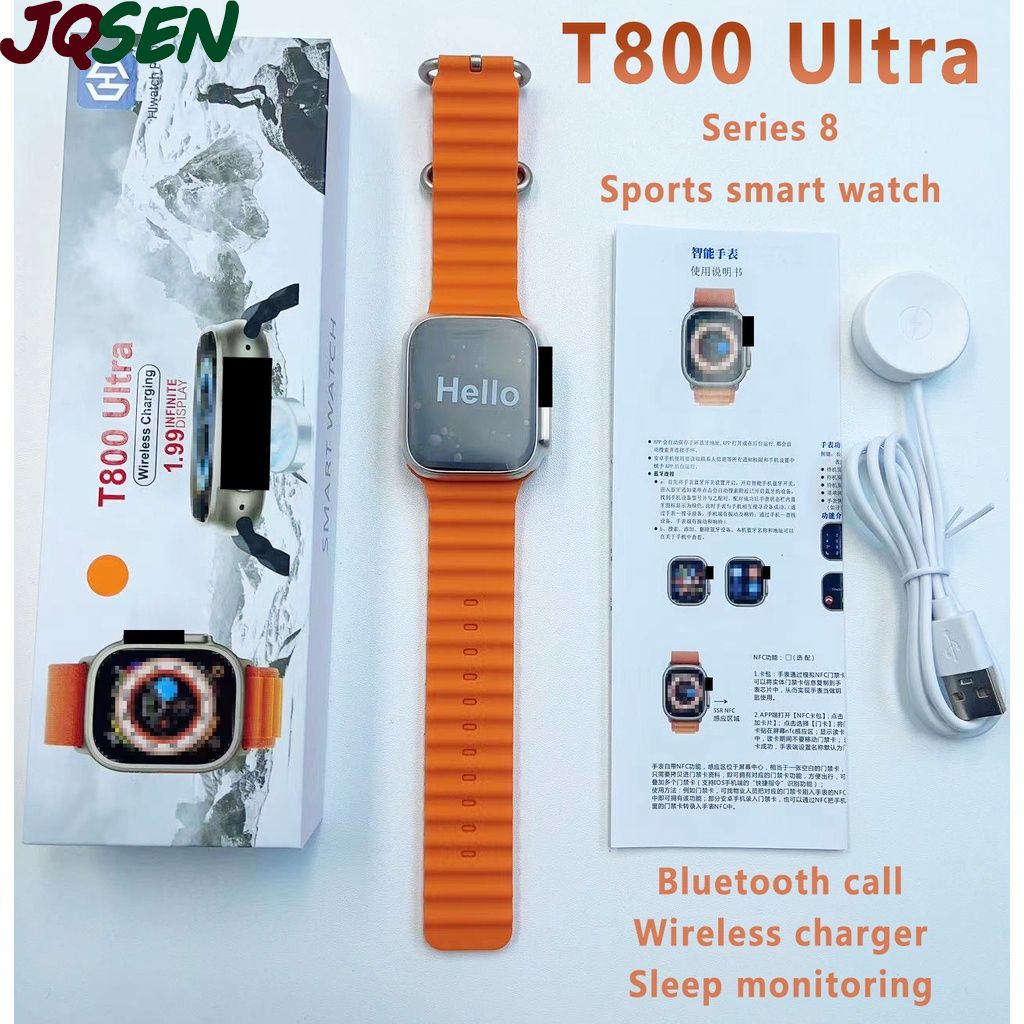 T800 T900 Ultra 2.09 INCH 49MM Women Smart Watch IWO Smartwatch Bluetooth Call Upgraded Men WOMEN Sport Watches PK X8 X9 Ultra Big Original couple watch Kids Watch Series 8 Smart Watch For Men
