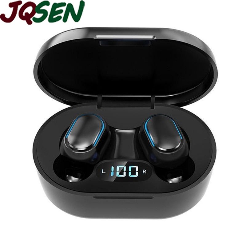 JQSEN E7S TWS Earphones Bluetooth Earphone inPods Wireless Headphone Earbuds Sports Headsets For All Phone earpods Noise Cancelling Wireless bluetooth earphones gaming earphones with microphone Earbud