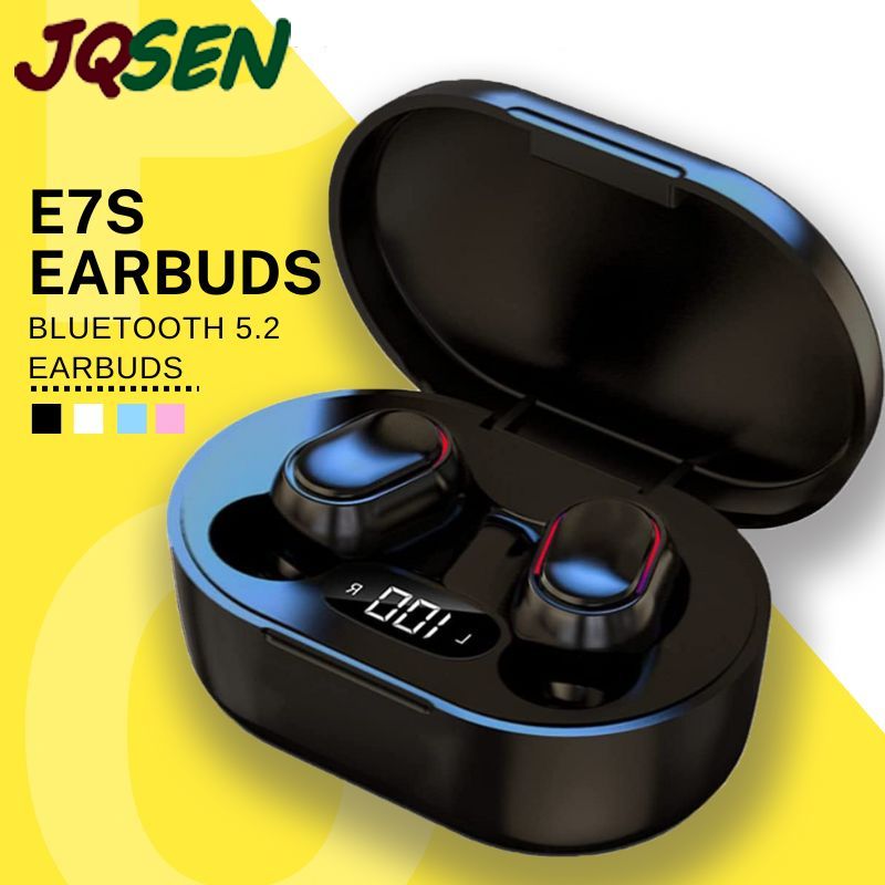 JQSEN E7S TWS Earphones Bluetooth Earphone inPods Wireless Headphone Earbuds Sports Headsets For All Phone earpods Noise Cancelling Wireless bluetooth earphones gaming earphones with microphone Earbud