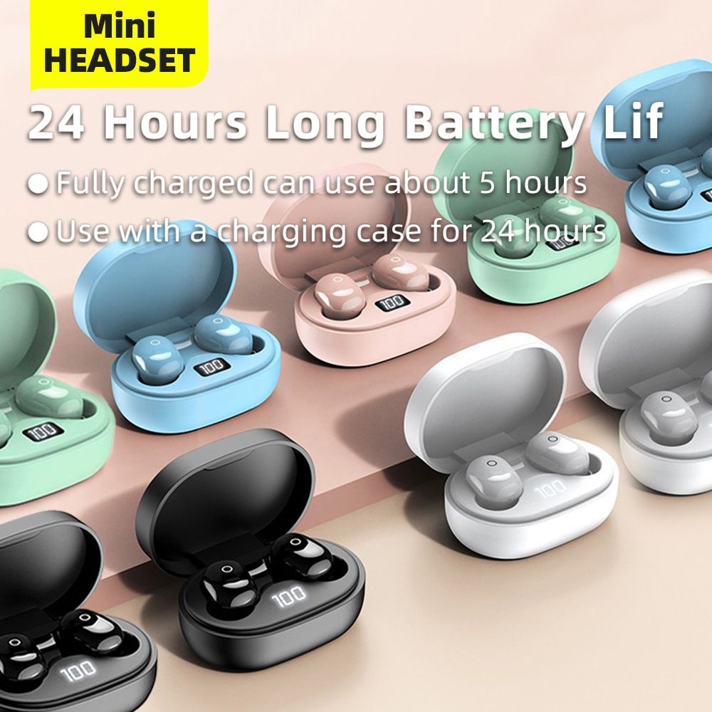 JQSEN E7S TWS Earphones Bluetooth Earphone inPods Wireless Headphone Earbuds Sports Headsets For All Phone earpods Noise Cancelling Wireless bluetooth earphones gaming earphones with microphone Earbud