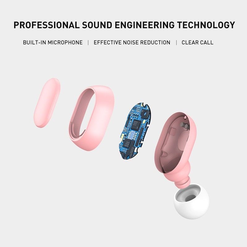 JQSEN E7S Earbuds Woman Girls headphone Portable Bluetooth Earphone TWS Wireless Stereo Handfree Airbuds Sports Headsets Noise Reducation Wireless bluetooth earphones gaming earphones with microphone