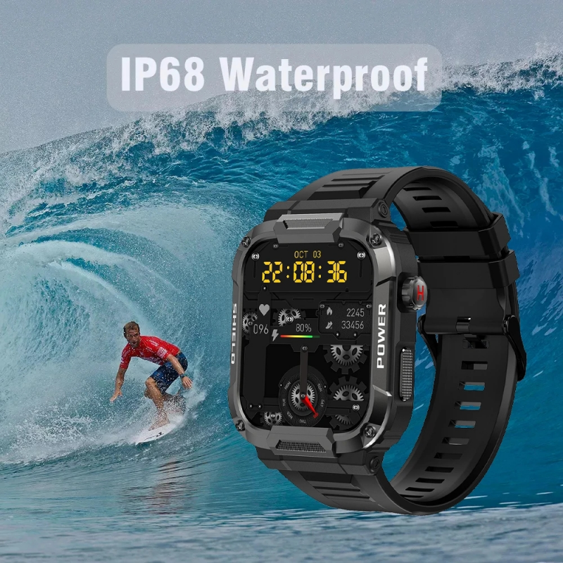 Smartwatches Men Woman MK66 new 1.85 inch large screen Bluetooth call smart watch large battery heart rate blood oxygen IP68 waterproof Smart Watch for men woman Couple Watch Siri AI voice assistant