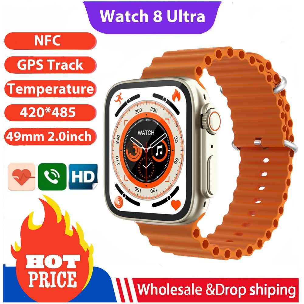 JQSEN Watch 8 Ultra Smart watch Series 8 Men's Smartwatch Waterproof Heart Rate Monitoring Couple Watch IOS Android Bluetooth call Fitness Tracker sports smart watch for Woman smart bracelet S8 Ultra