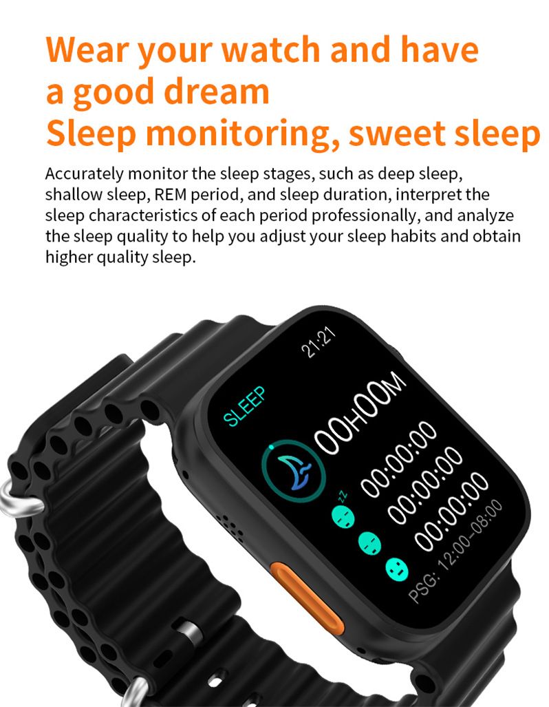 JQSEN Watch 8 Ultra Smart watch Series 8 Men's Smartwatch Waterproof Heart Rate Monitoring Couple Watch IOS Android Bluetooth call Fitness Tracker sports smart watch for Woman smart bracelet S8 Ultra