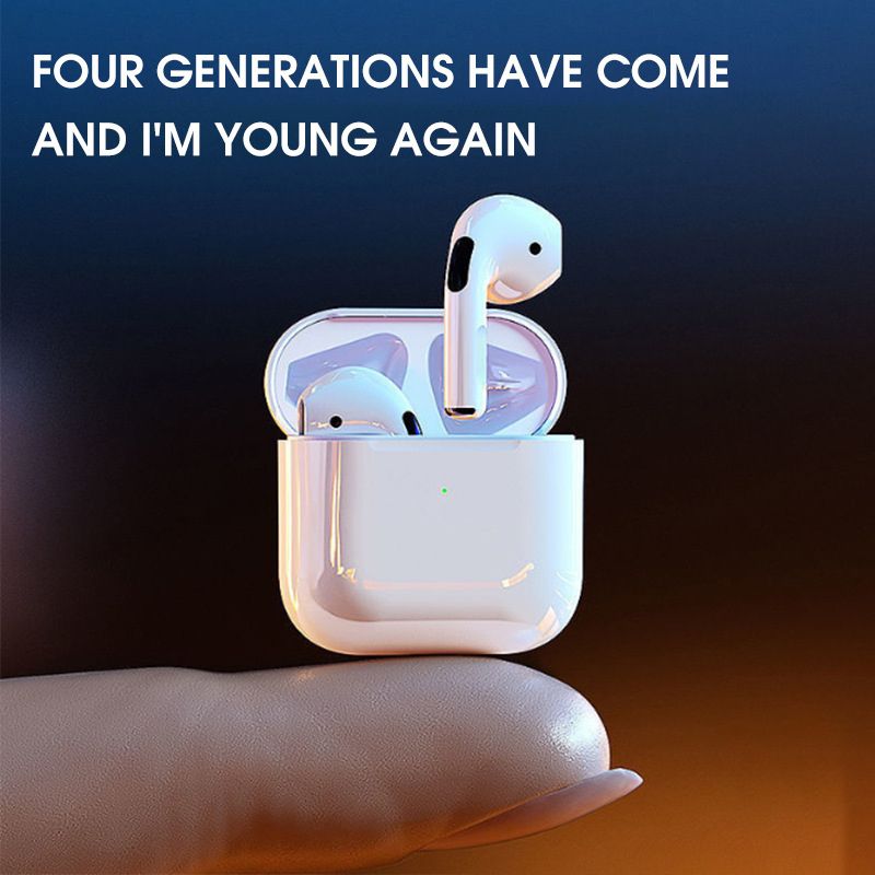JQSEN Earphones Pro 4 TWS Wireless Headsets Bluetooth Headphone Music Earbuds White Air Pods For iPhone Android Wireless earphone Wireless Bluetooth earphone Ouger G70 waterproof wireless earbuds