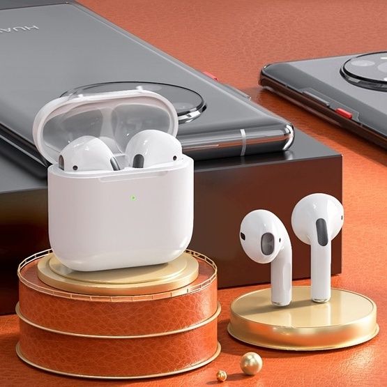 JQSEN Earphones Pro 4 TWS Wireless Headsets Bluetooth Headphone Music Earbuds White Air Pods For iPhone Android Wireless earphone Wireless Bluetooth earphone Ouger G70 waterproof wireless earbuds