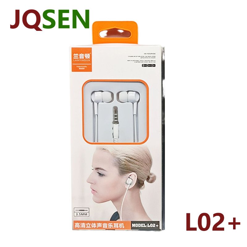 JQSEN 3.5mm mobile phone wired earphones suitable for OPPO XIAOMI Huawei VIVO Android round hole in-ear harf-in-ear wired earphones Hi Res HD Stereo 3.5 mm Wired Earphone With Microphone