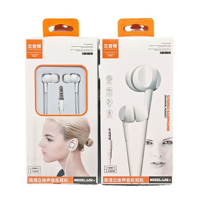 JQSEN 3.5mm mobile phone wired earphones suitable for OPPO XIAOMI Huawei VIVO Android round hole in-ear harf-in-ear wired earphones Hi Res HD Stereo 3.5 mm Wired Earphone With Microphone