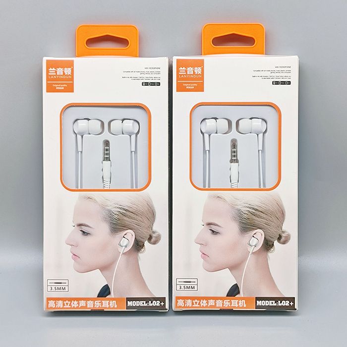 JQSEN 3.5mm mobile phone wired earphones suitable for OPPO XIAOMI Huawei VIVO Android round hole in-ear harf-in-ear wired earphones Hi Res HD Stereo 3.5 mm Wired Earphone With Microphone