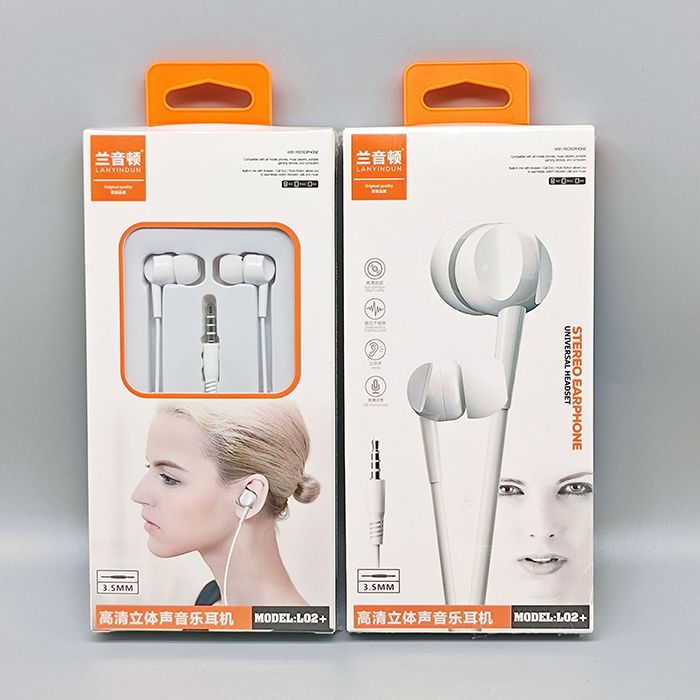 JQSEN 3.5mm mobile phone wired earphones suitable for OPPO XIAOMI Huawei VIVO Android round hole in-ear harf-in-ear wired earphones Hi Res HD Stereo 3.5 mm Wired Earphone With Microphone