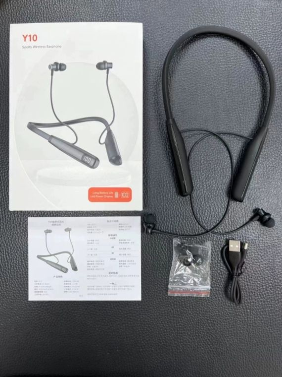JQSEN Y10 80 Hours Wireless Bluetooth Earphone Neck-Mounted Bluetooth 5.3 Headphones Super Bass Earphones in ear Sport Headset Wireless Earbuds Intelligent Noise Reduction Gaming Headphone with Mic