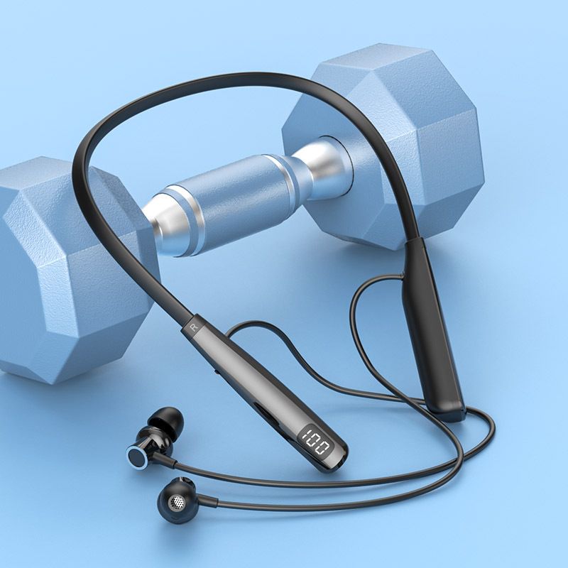 JQSEN Y10 80 Hours Wireless Bluetooth Earphone Neck-Mounted Bluetooth 5.3 Headphones Super Bass Earphones in ear Sport Headset Wireless Earbuds Intelligent Noise Reduction Gaming Headphone with Mic