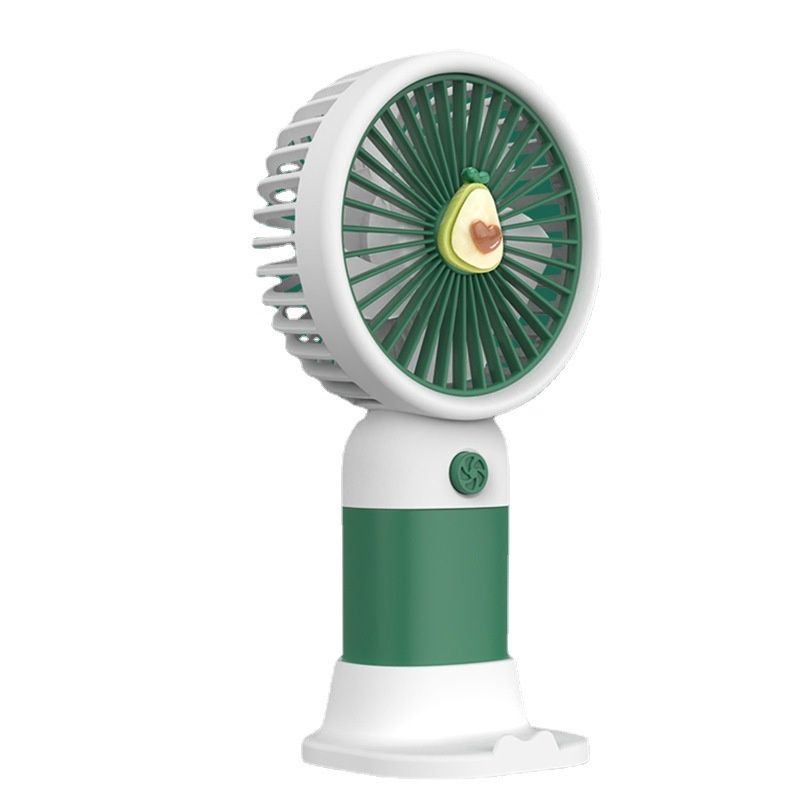 Portable Ultra-quiet USB Mini Handheld Wind Power Rechargeable Portable USB Fan With Phone Holder Slot Student Office Small Cooling Fans 5 Blades 1 Speed