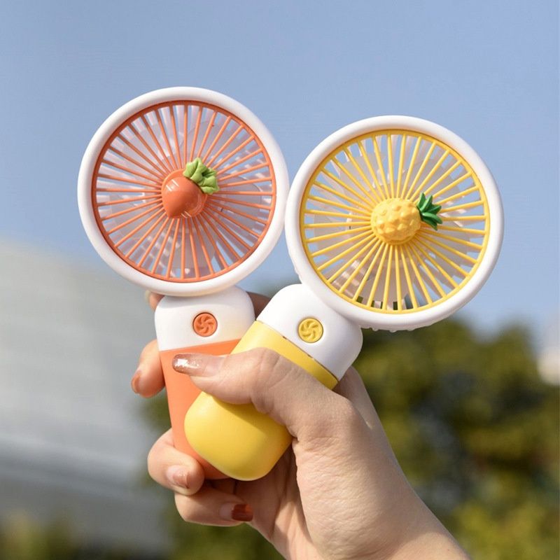 Portable Ultra-quiet USB Mini Handheld Wind Power Rechargeable Portable USB Fan With Phone Holder Slot Student Office Small Cooling Fans 5 Blades 1 Speed