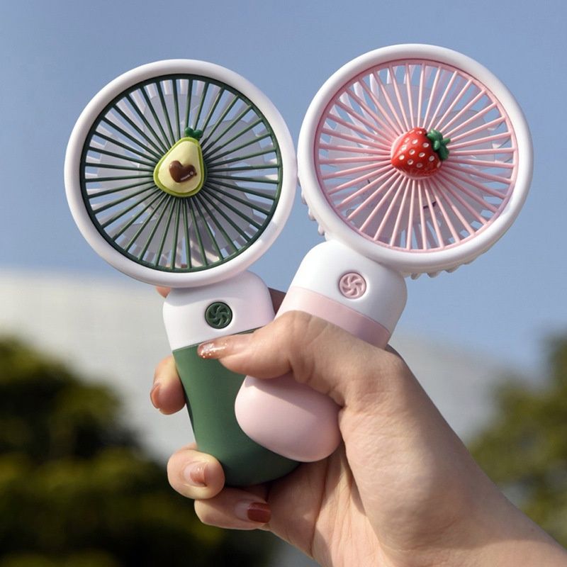 Portable Ultra-quiet USB Mini Handheld Wind Power Rechargeable Portable USB Fan With Phone Holder Slot Student Office Small Cooling Fans 5 Blades 1 Speed