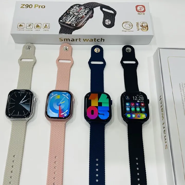 Z90 Pro 2.1'' screen call setting heart rate health monitoring information push GPS track multi sport smart watch Smart Island Finger Sensor Smart watch for Men Smartwatches for Women For IOS Android