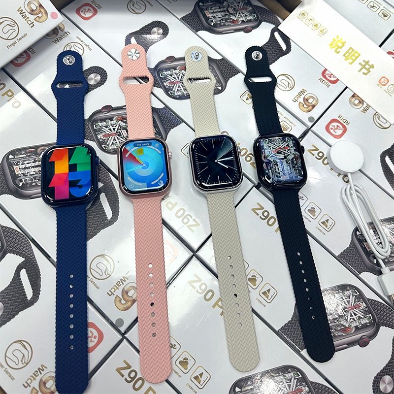 Z90 Pro 2.1'' screen call setting heart rate health monitoring information push GPS track multi sport smart watch Smart Island Finger Sensor Smart watch for Men Smartwatches for Women For IOS Android
