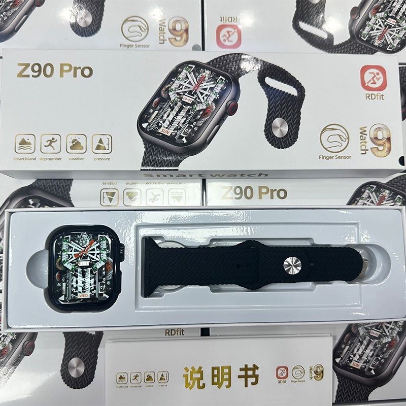 Z90 Pro 2.1'' screen call setting heart rate health monitoring information push GPS track multi sport smart watch Smart Island Finger Sensor Smart watch for Men Smartwatches for Women For IOS Android