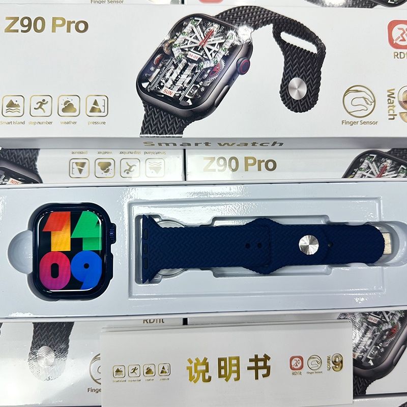 Z90 Pro 2.1'' screen call setting heart rate health monitoring information push GPS track multi sport smart watch Smart Island Finger Sensor Smart watch for Men Smartwatches for Women For IOS Android