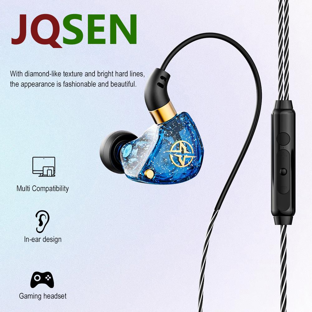 In-Ear Wired Earphone With Microphone Type C 3.5mm X6 earphones wired control wired headphone Monitor Earpiece Waterproof Gaming earphones Heavy Bass earbuds Hifi Stereo noise Canceling wired headsets
