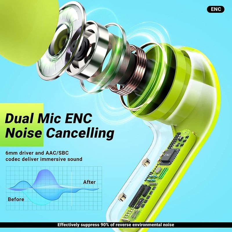 JQSEN Wireless Earphone Air31 In-Ear True TWS Bluetooth Headset Digital Display HIFI Stereo Transparent Compartment Waterproof Sport Gaming Bluetooth headphone Noise Canceling Wireless earpods earbuds