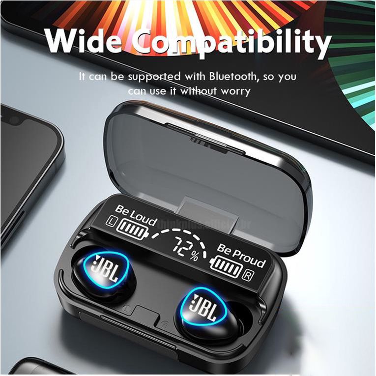 M10 Headphone TWS Earphone Bluetooth With Microphone Wireless Earbud HIFI In-ear Bass Bluetooth Headset Digital Display Waterproof Sports Gaming Bluetooth headphone Noise Canceling Wireless earpods