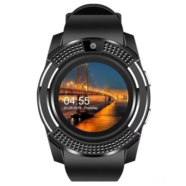 JQSEN V8 Smart Watch 0.3M Camera Smartwatch for both men and women supports SIM card TF Card Sync waterproof Sports Smart watch heart rate fitness Tracker Pedometer Watch for Men Alarm Clock Watches