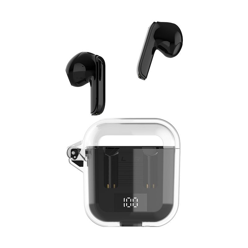 Gaming Wireless Earphone TM90 In-Ear Wireless earbuds True TWS Bluetooth earphone Wireless Headset Digital Display HIFI Stereo Transparent Waterproof Sports Bluetooth headphone Noise Canceling earpods