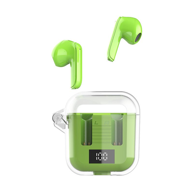 Gaming Wireless Earphone TM90 In-Ear Wireless earbuds True TWS Bluetooth earphone Wireless Headset Digital Display HIFI Stereo Transparent Waterproof Sports Bluetooth headphone Noise Canceling earpods