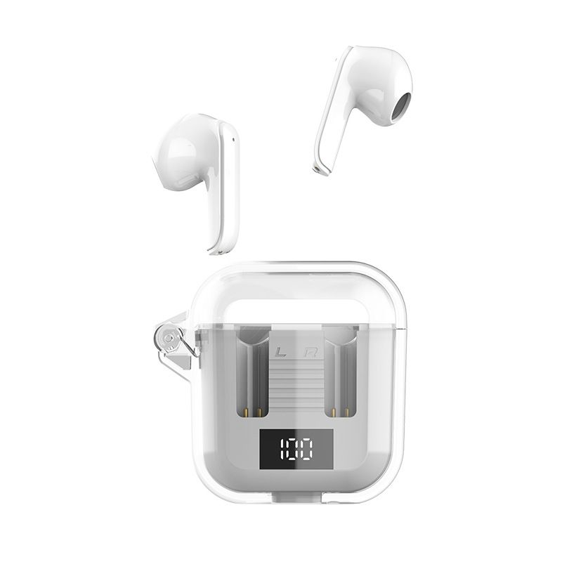 Gaming Wireless Earphone TM90 In-Ear Wireless earbuds True TWS Bluetooth earphone Wireless Headset Digital Display HIFI Stereo Transparent Waterproof Sports Bluetooth headphone Noise Canceling earpods