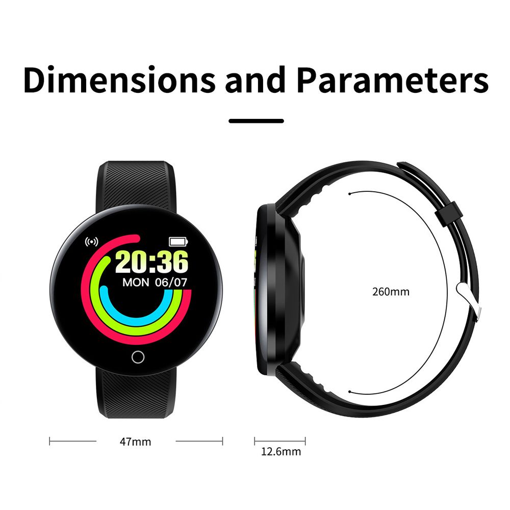 Men Women Smartwatch New Iwo Smart Watch D18 Smart Watches Round Waterproof with Fitness Tracker / Smartwatch with Bluetooth Male PK X8 FD68 HW16 W37 Unisex Watch Couple Watch Fashion Smart bracelet