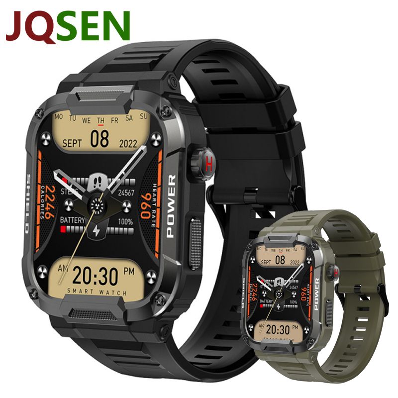 Men Smart Watch IP68 waterproof Smartwatches Outdoor Mountain climbing swimming Bluetooth-compatible Call Music Play Heart Rate Monitor Health Sports Bracelet Siri AI voice assistant Mk66 Smart Watch