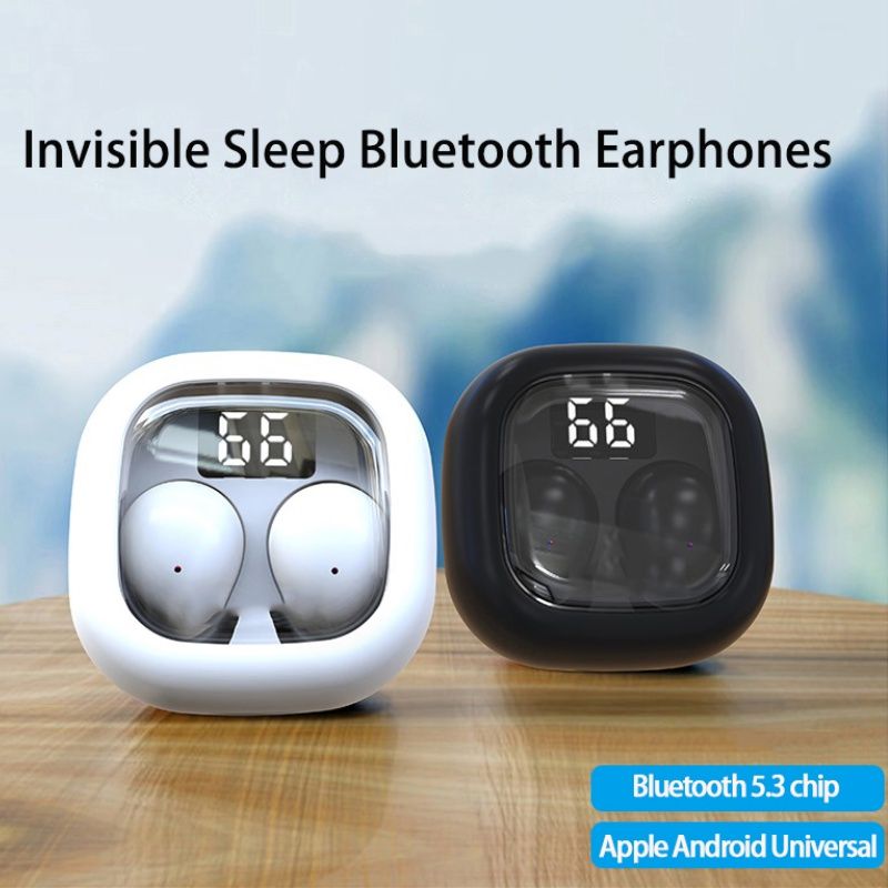 Fashion sk19 Bluetooth Headset Mini Ultra-Small Wireless Binaural Stereo Sports Miniature with Charging Bin tws Headset Lightweight Mini Sleep Bluetooth Earphone Wireless Earpods