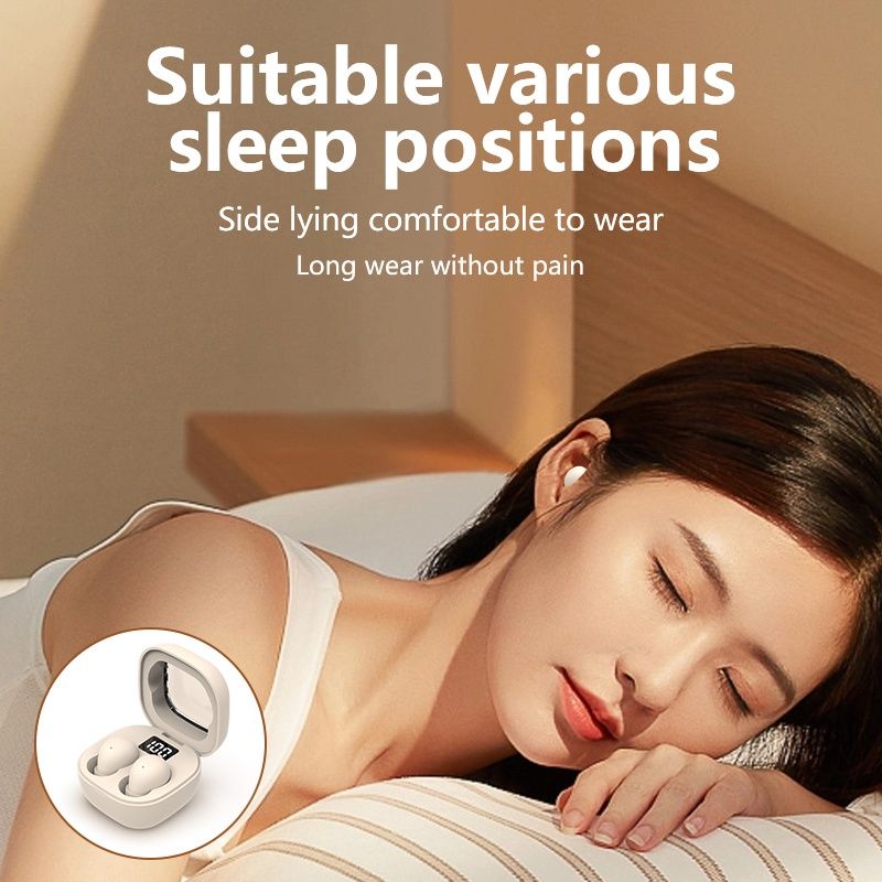 Fashion sk19 Bluetooth Headset Mini Ultra-Small Wireless Binaural Stereo Sports Miniature with Charging Bin tws Headset Lightweight Mini Sleep Bluetooth Earphone Wireless Earpods