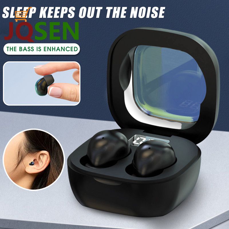 Fashion sk19 Bluetooth Headset Mini Ultra-Small Wireless Binaural Stereo Sports Miniature with Charging Bin tws Headset Lightweight Mini Sleep Bluetooth Earphone Wireless Earpods