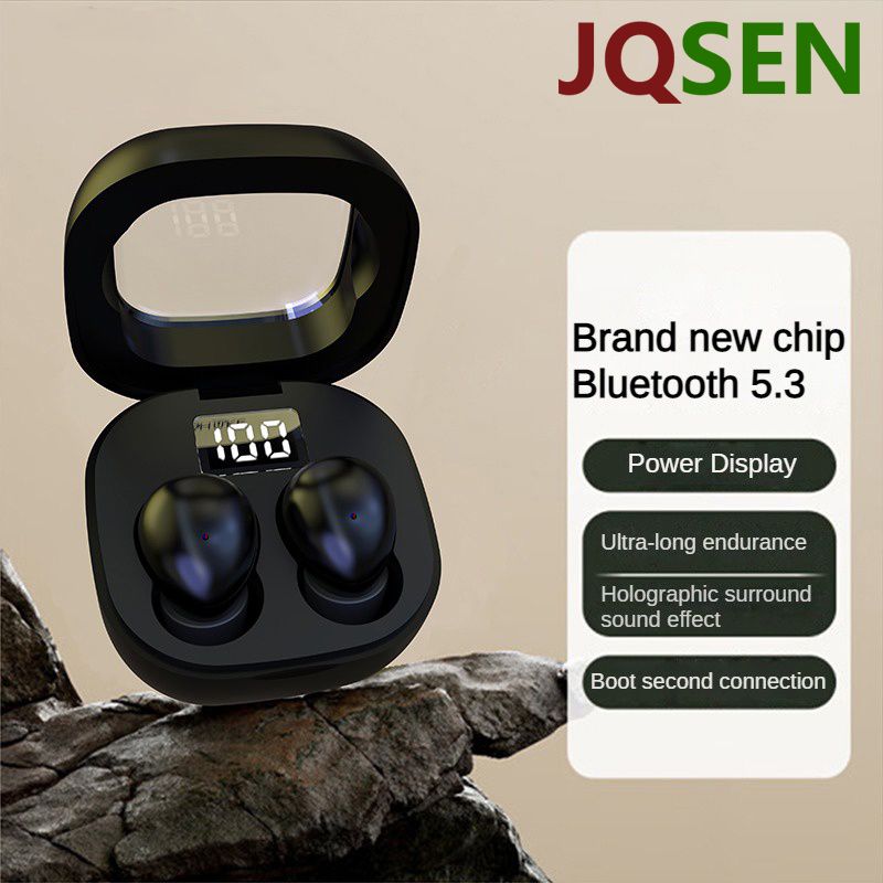 Fashion sk19 Bluetooth Headset Mini Ultra-Small Wireless Binaural Stereo Sports Miniature with Charging Bin tws Headset Lightweight Mini Sleep Bluetooth Earphone Wireless Earpods