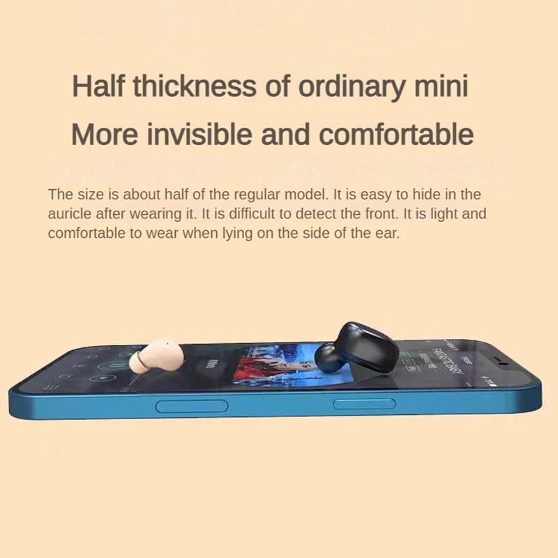 Fashion sk19 Bluetooth Headset Mini Ultra-Small Wireless Binaural Stereo Sports Miniature with Charging Bin tws Headset Lightweight Mini Sleep Bluetooth Earphone Wireless Earpods