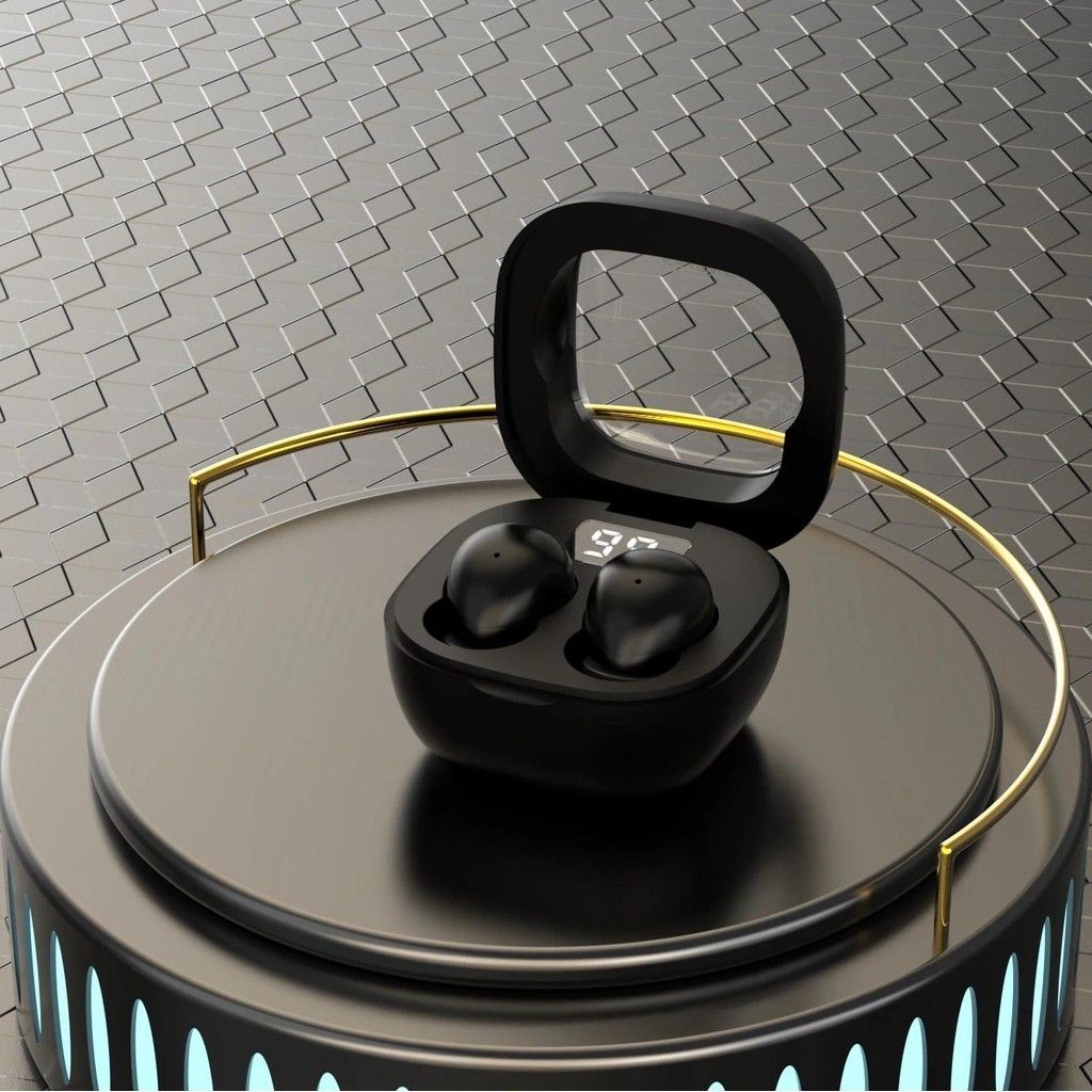 Fashion sk19 Bluetooth Headset Mini Ultra-Small Wireless Binaural Stereo Sports Miniature with Charging Bin tws Headset Lightweight Mini Sleep Bluetooth Earphone Wireless Earpods