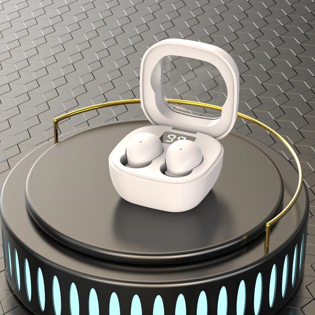 Fashion sk19 Bluetooth Headset Mini Ultra-Small Wireless Binaural Stereo Sports Miniature with Charging Bin tws Headset Lightweight Mini Sleep Bluetooth Earphone Wireless Earpods