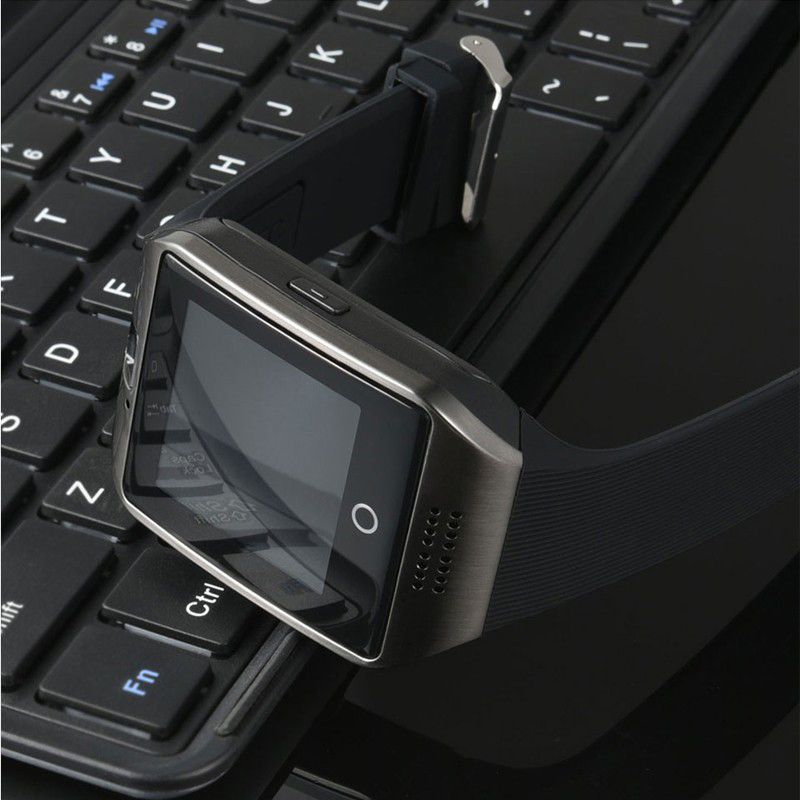 Digital Touch Screen Smart Watch With SIM Card Slot Q18 Smart Bracelet Camera Bluetooth Call Wristwatch SIM Card Women Smartwatch IOS Android Phones Support Whatsapp Facebook DZ09 Men Smart Watch