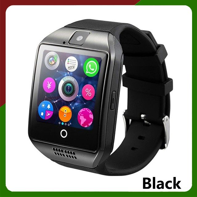 Q18 smart watch with Sim Card slot Camera curved screen Android sport SmartWatch band Camera pk A1 U8 v8 gt08 WristWatch bracelet bluetooth smart watch with sim slot and wifi woman smartwatches