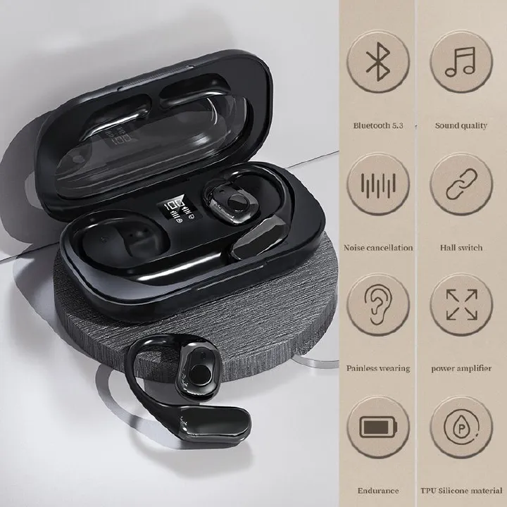 OWS J13 Wireless Earphone Gaming Large battery capacity low latency Bilateral Stereo Bluetooth headset Bluetooth Earphone Wireless Earbuds Waterproof noise Cancelling power display Sports Earphones