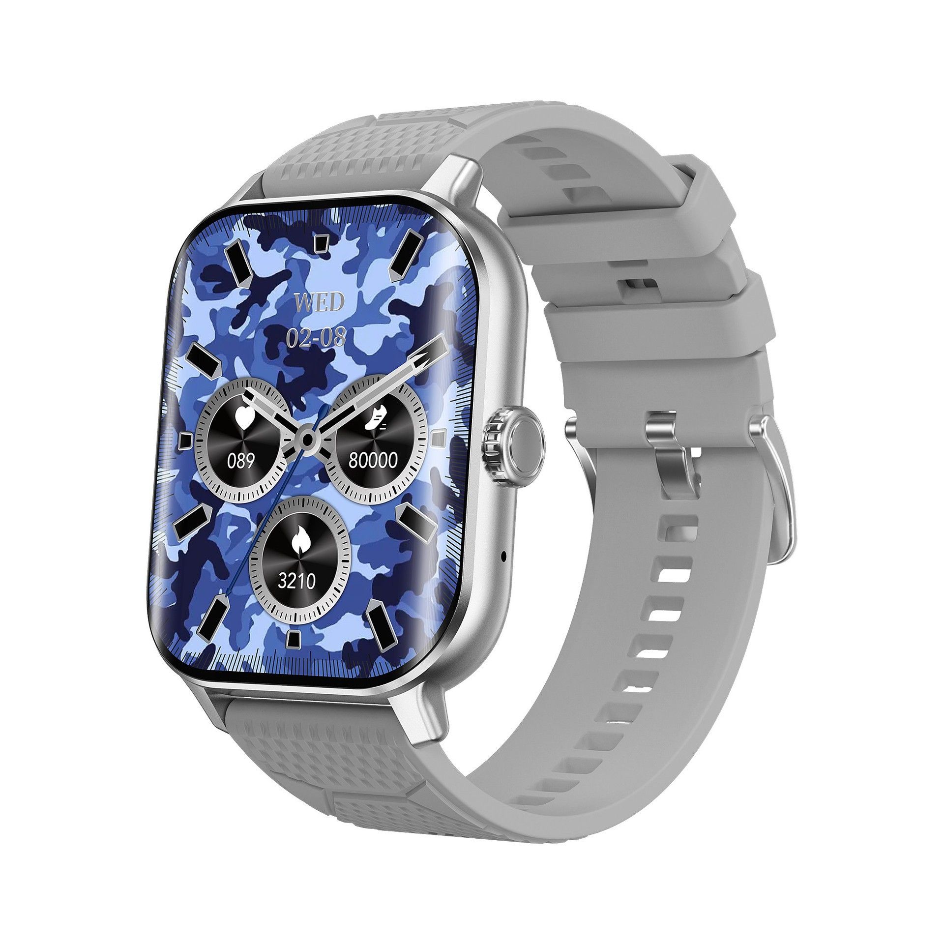 Men Women bluetooth smart watch 2.01 HD curved Screen NFC blood sugar Heart Rate Monitoring sports Smart bracelet Full Touch Wrist Watch For Women Stainless steel milanese Strap Fashion Men Smartwatch
