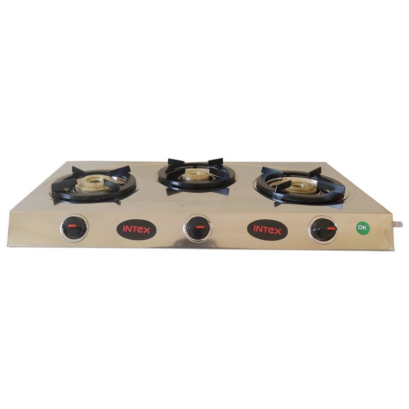 [BRAND] Intex  agni ultra gas stove 3 Brass Burners and Ergonomic designed knob